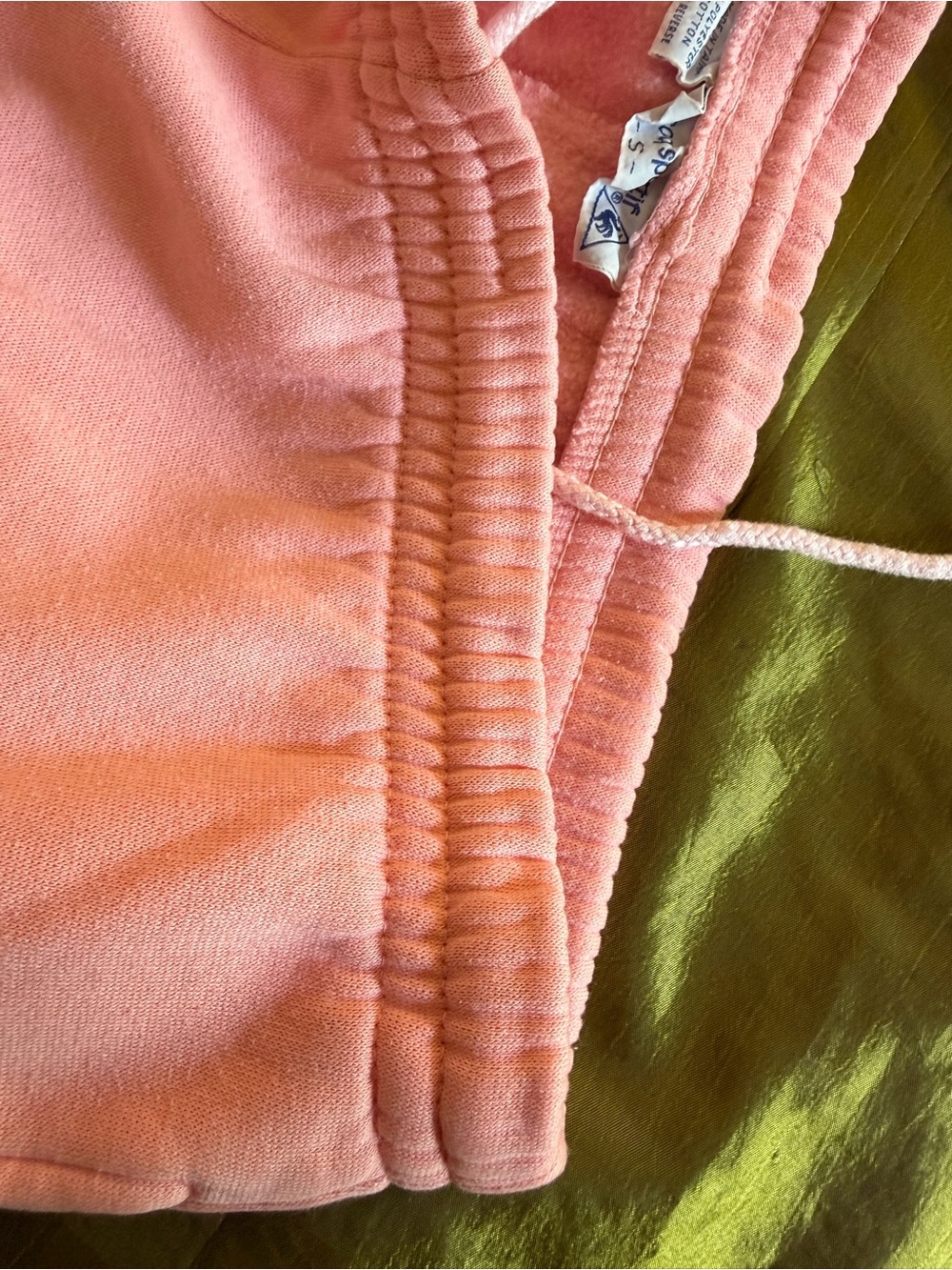 Le Coq Sportif Pink Sweatshirt with Aqua V-Inset - Picture 12 of 12